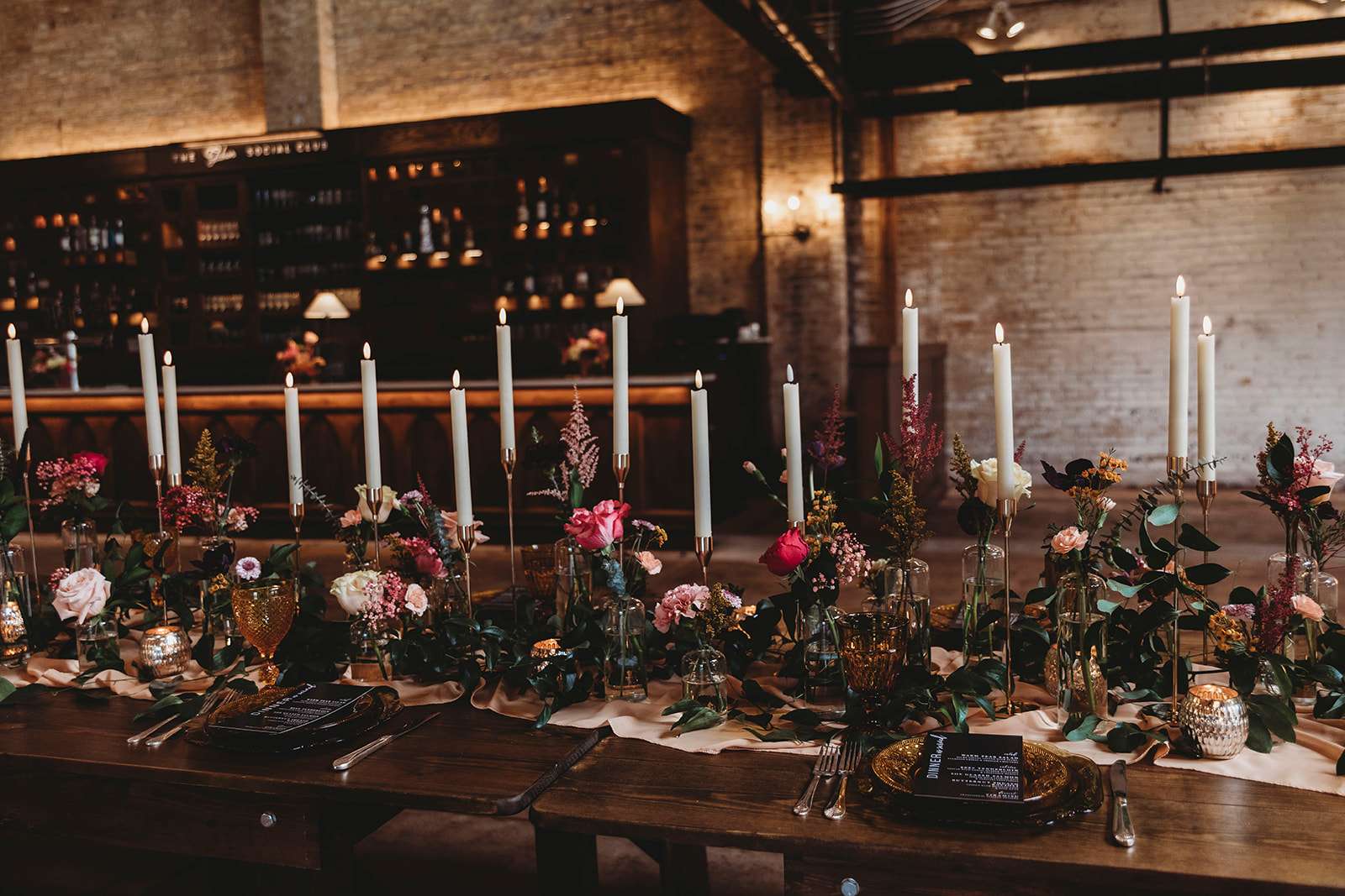 Beautiful head table at the Gibson Social Club in Oshkosh, WI