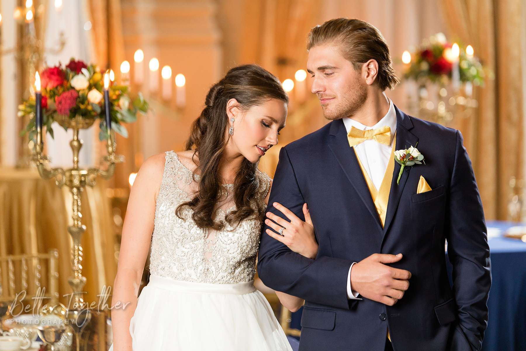 Beautiful bride and groom