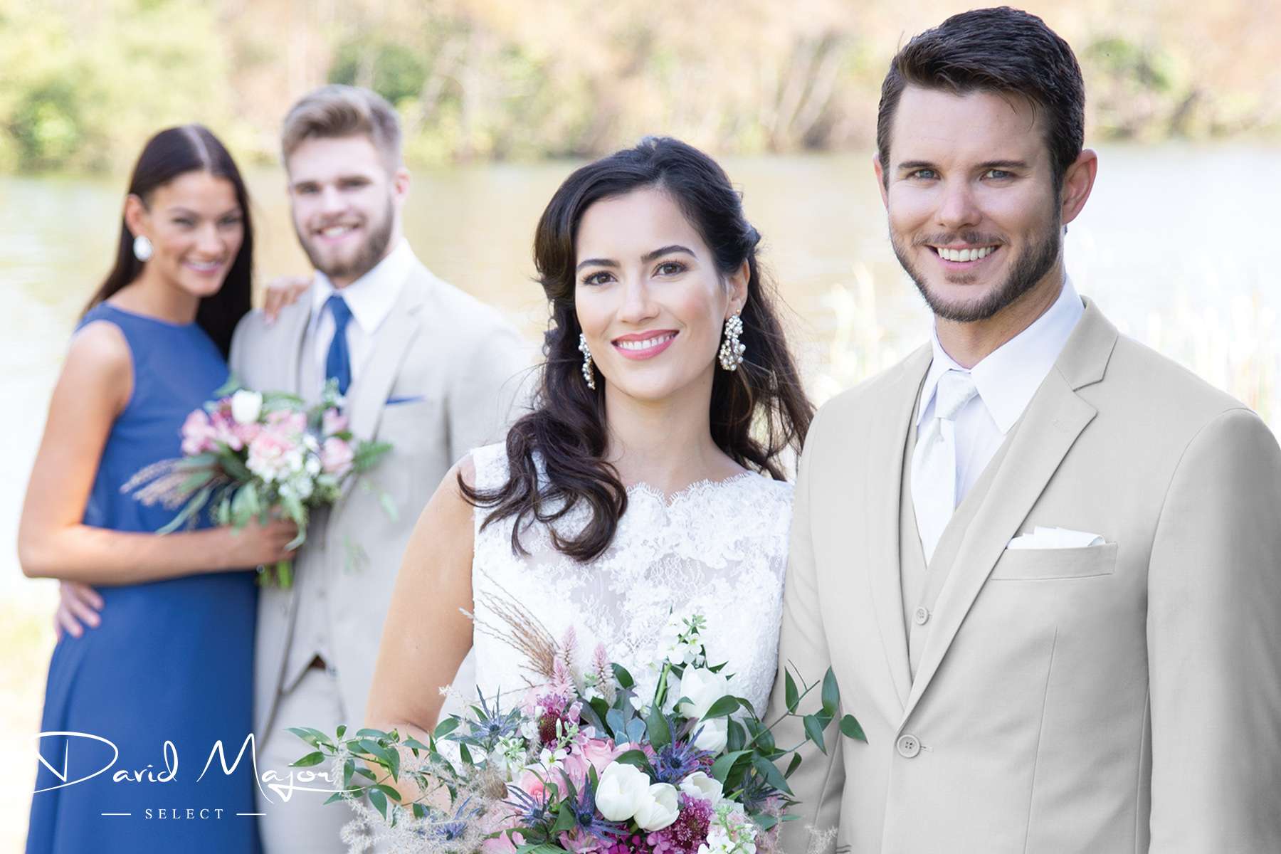 Bride groom and couple
