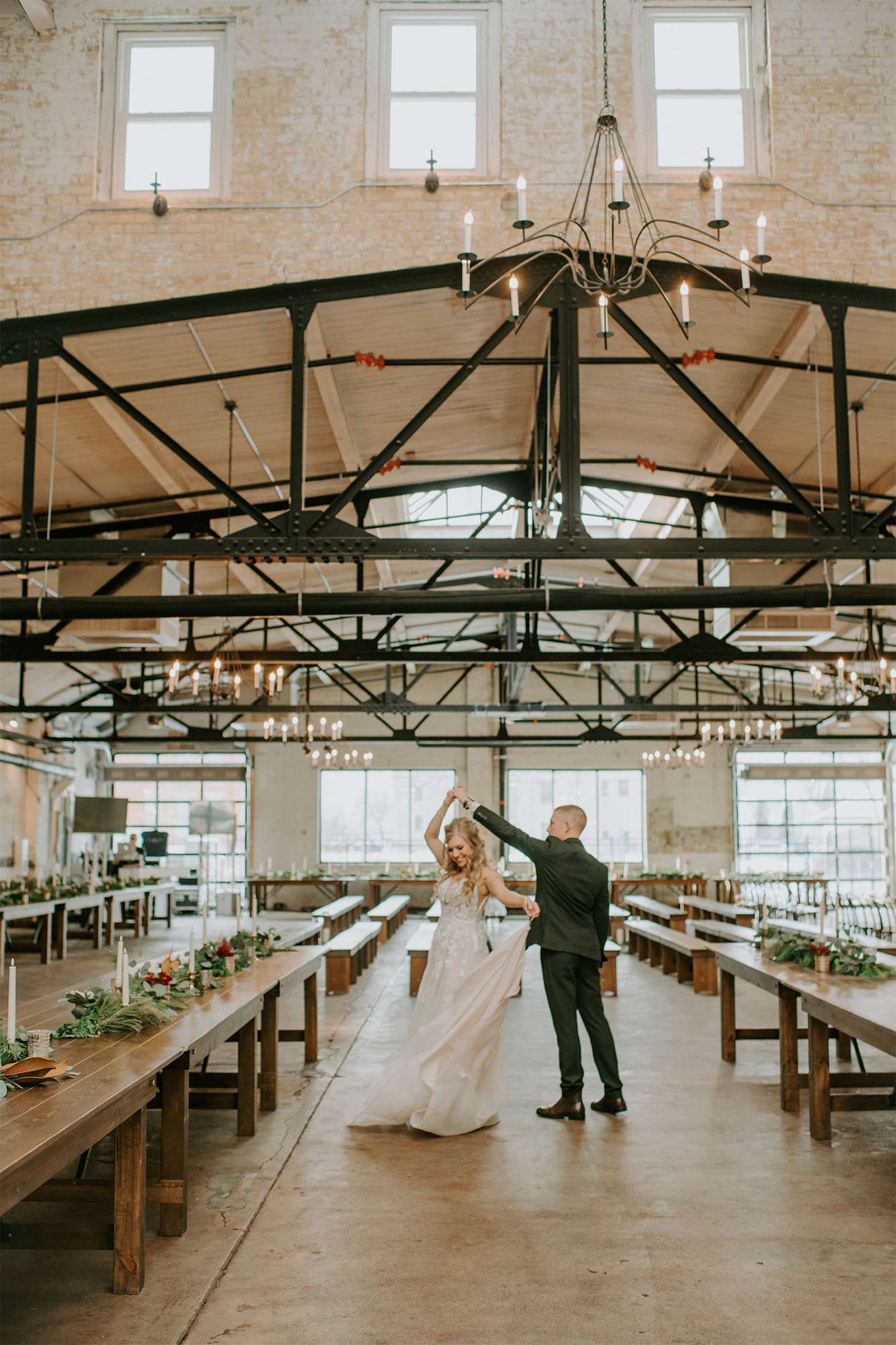 Emily & Sam’s romantic Christmastime Gibson Social Club Wedding