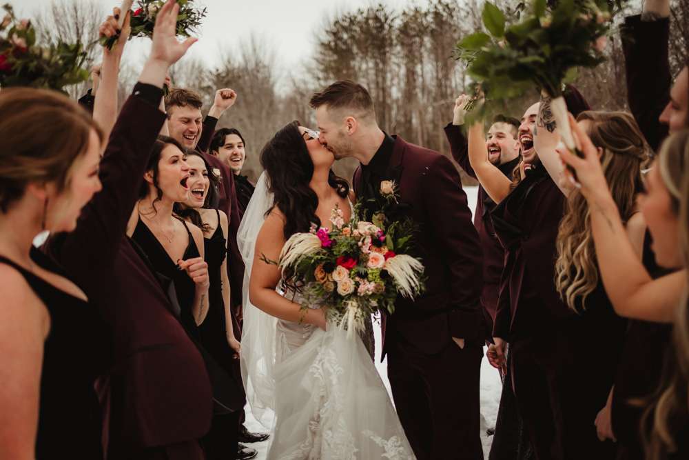 Allison & Ethan's Winter Wedding at the Fox Club