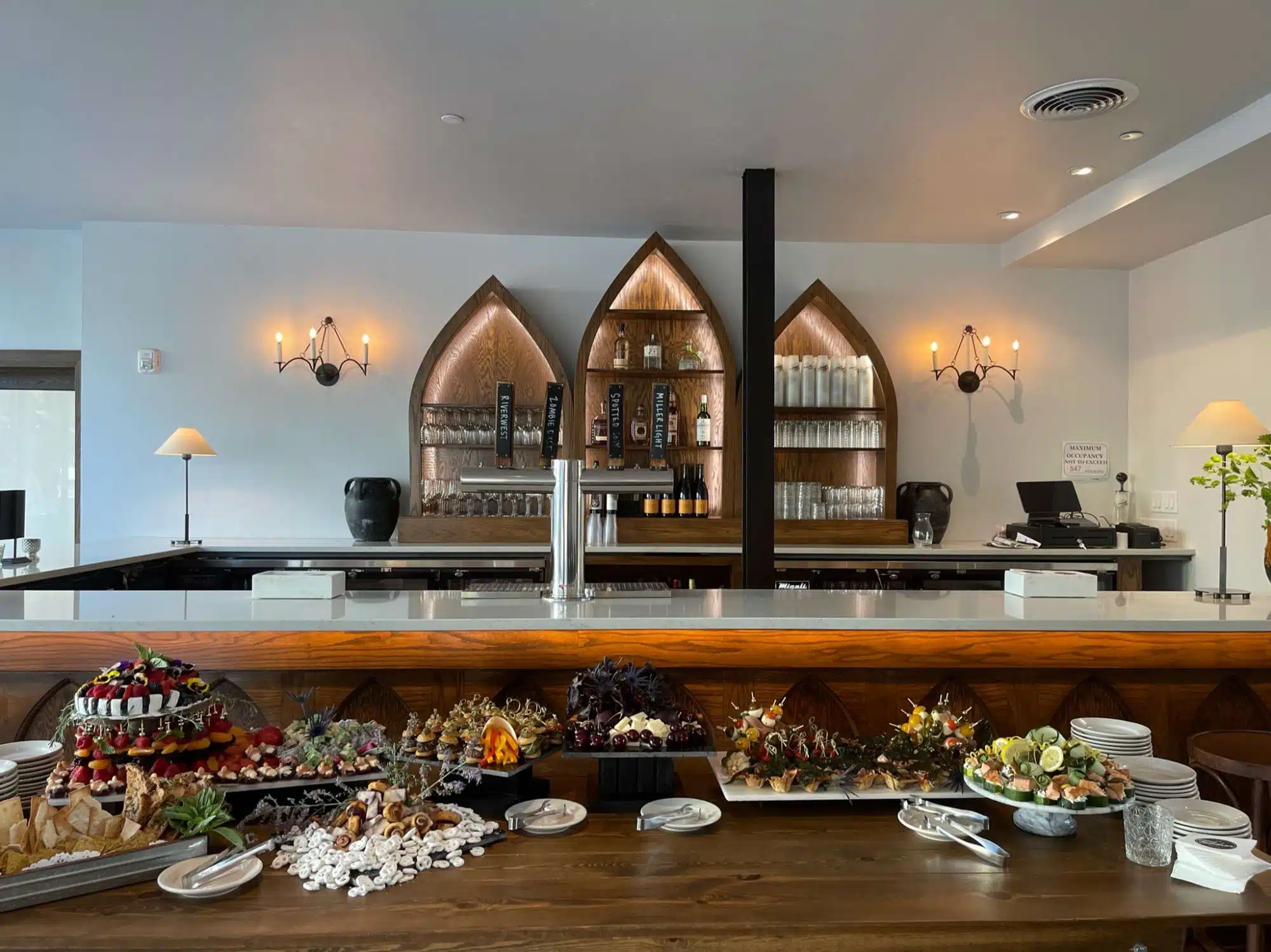 The front bar at the Gibson Social Club