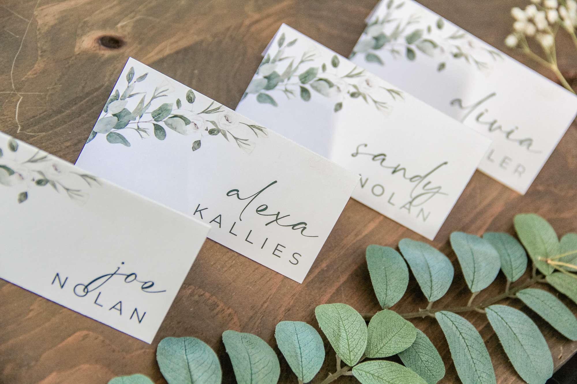 Wedding place cards by L.designs Invitations & Custom Designs