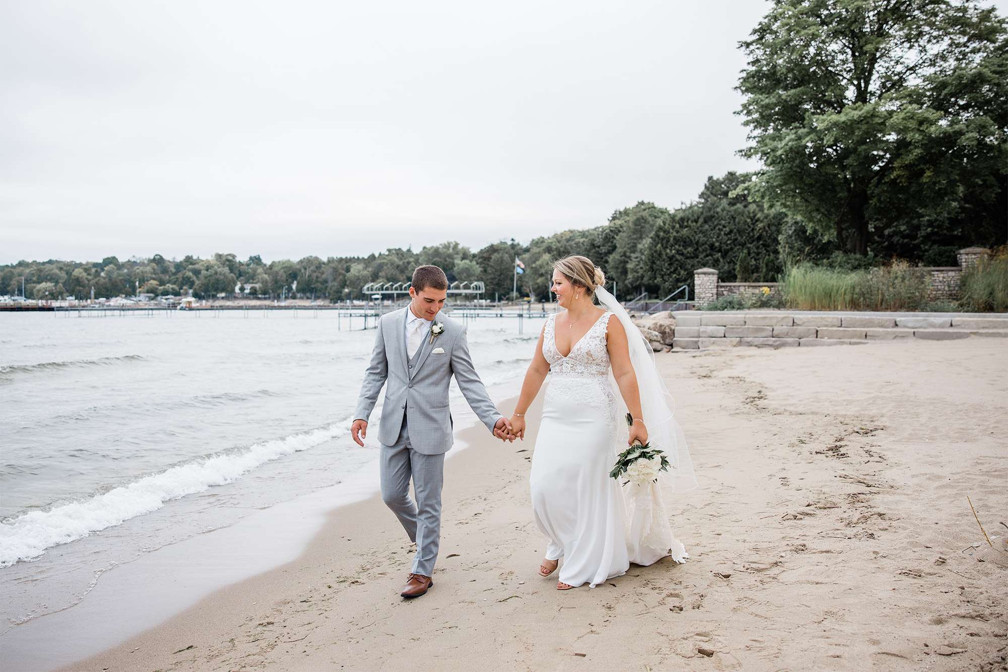 Ashley and Anthony’s modern country style celebration of love in Door County