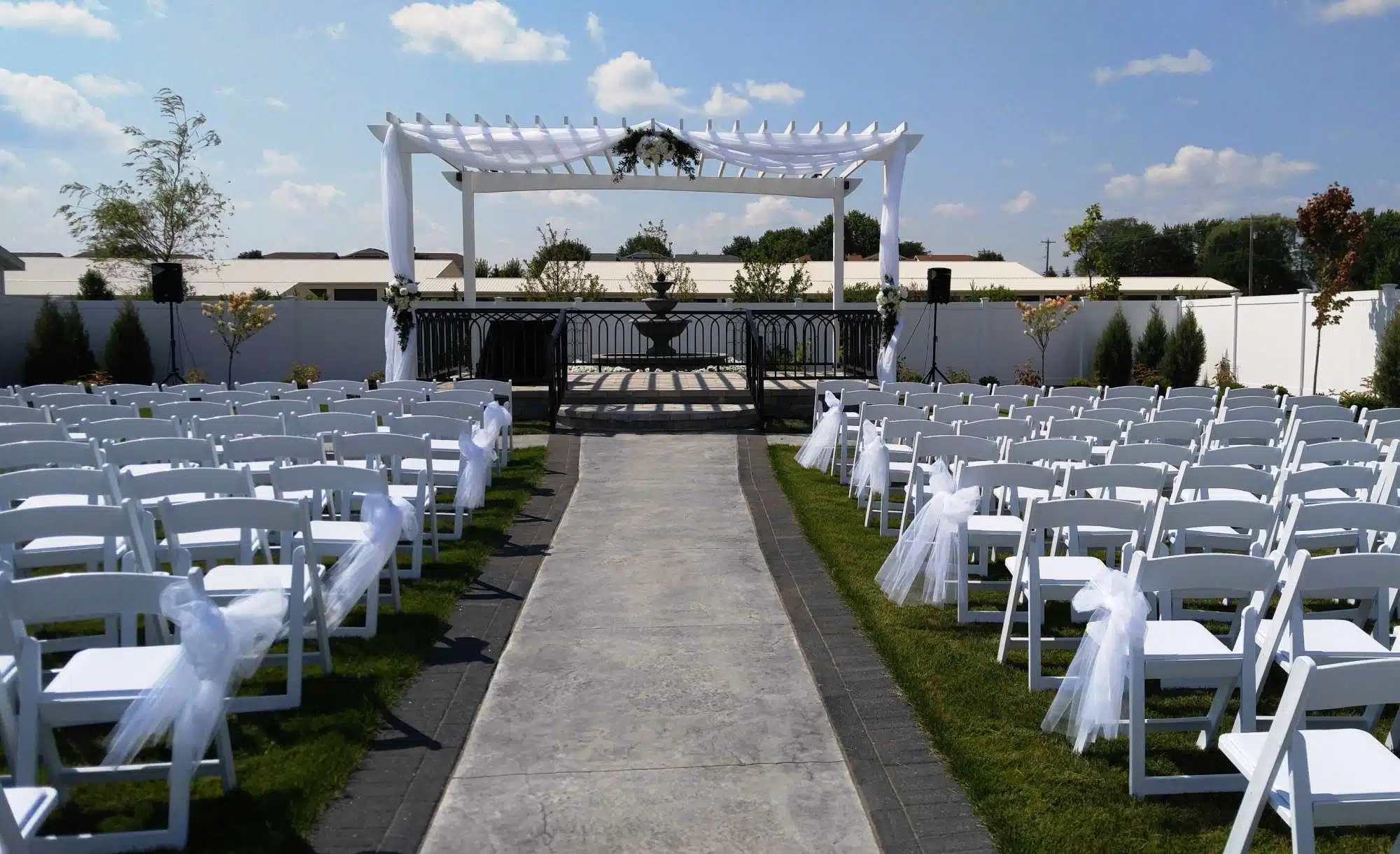 LaSures Wedding Ceremony La Sure’s Hall & Ceremony Garden