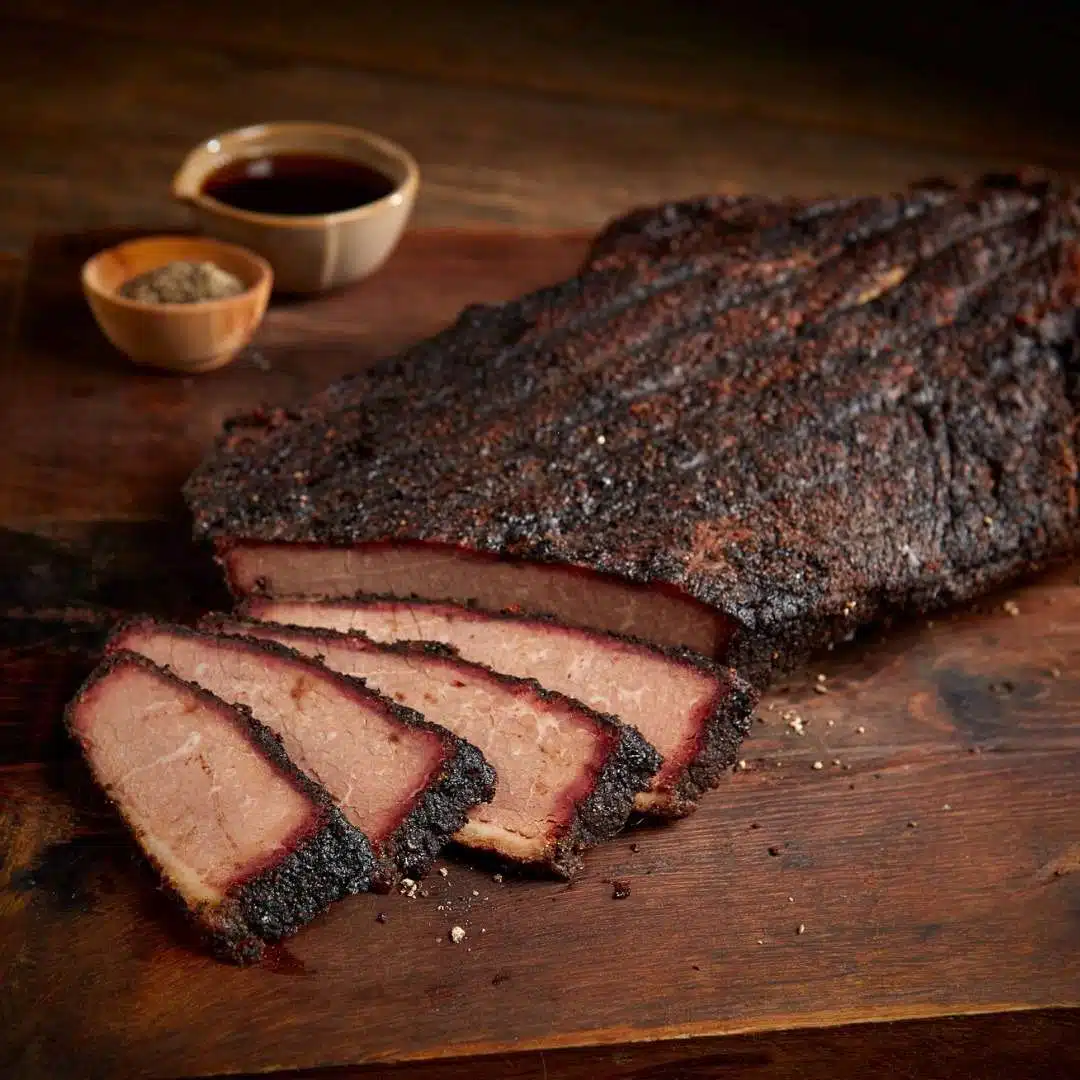 Sliced beef brisket by Primal Eats