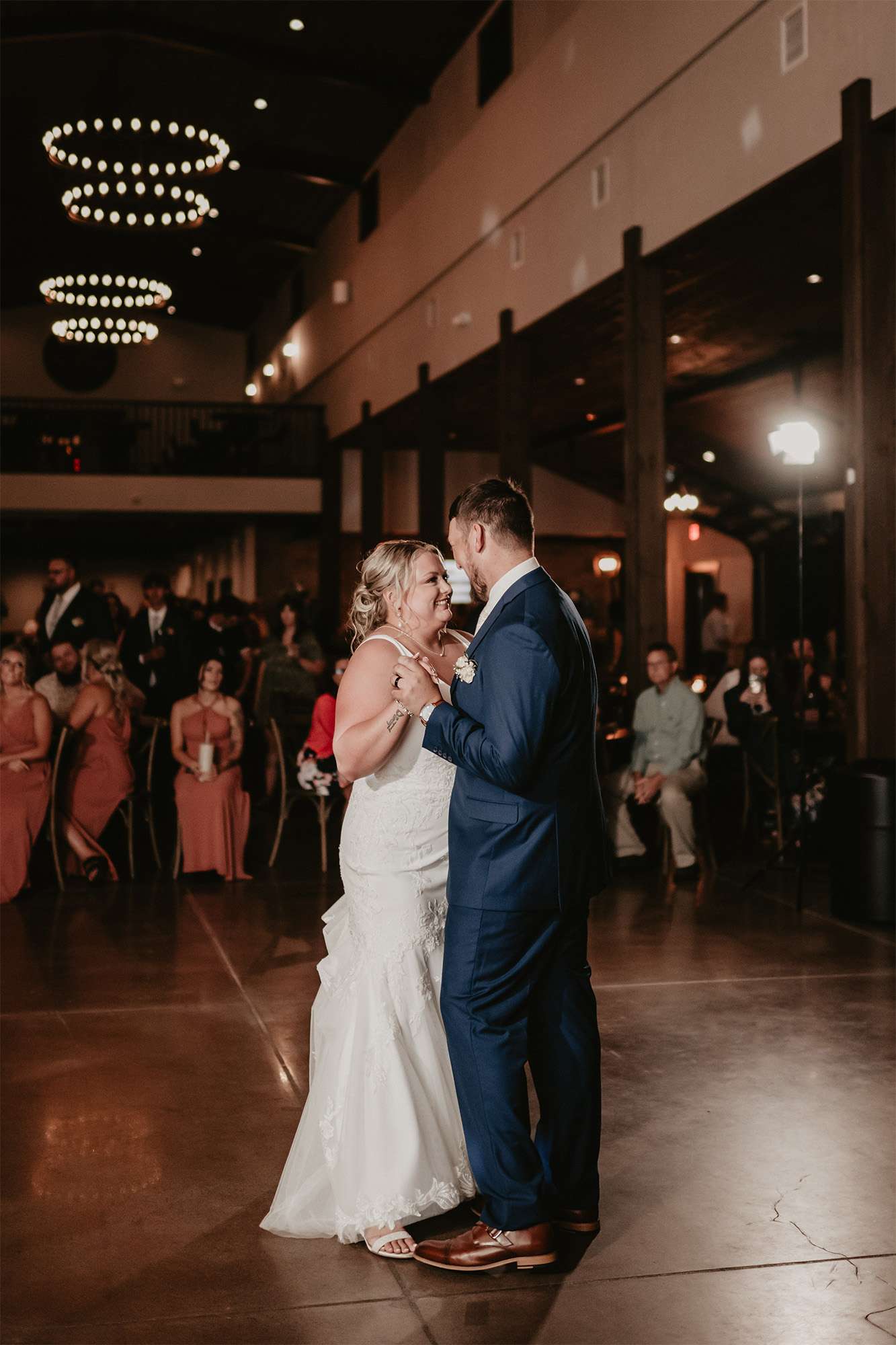 Jaden and Bryan have their first dance at the Barn at Sunset Acres