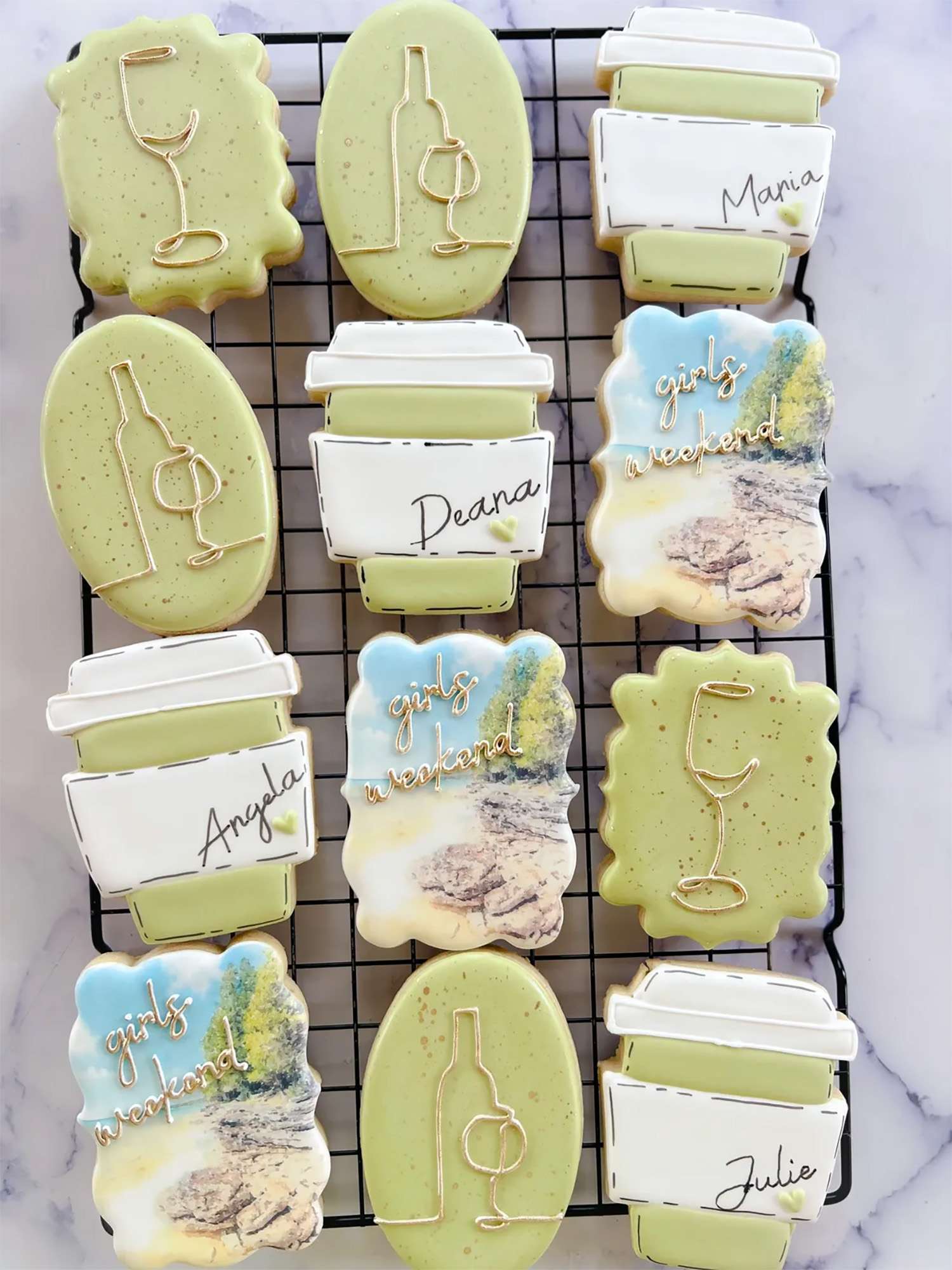 Door county girls weekend cookies by Green Bay Cookie Co