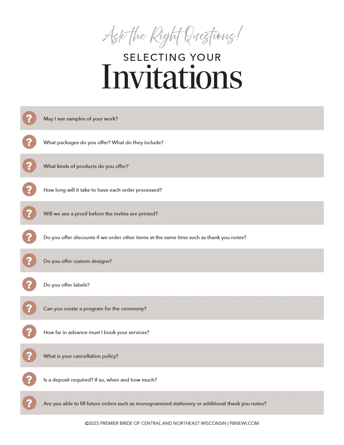 Ask the Right Questions