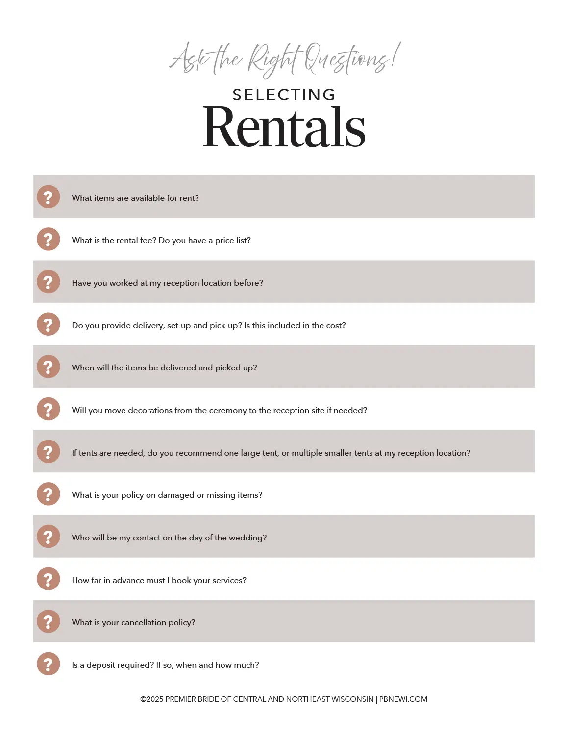 Ask the Right Questions