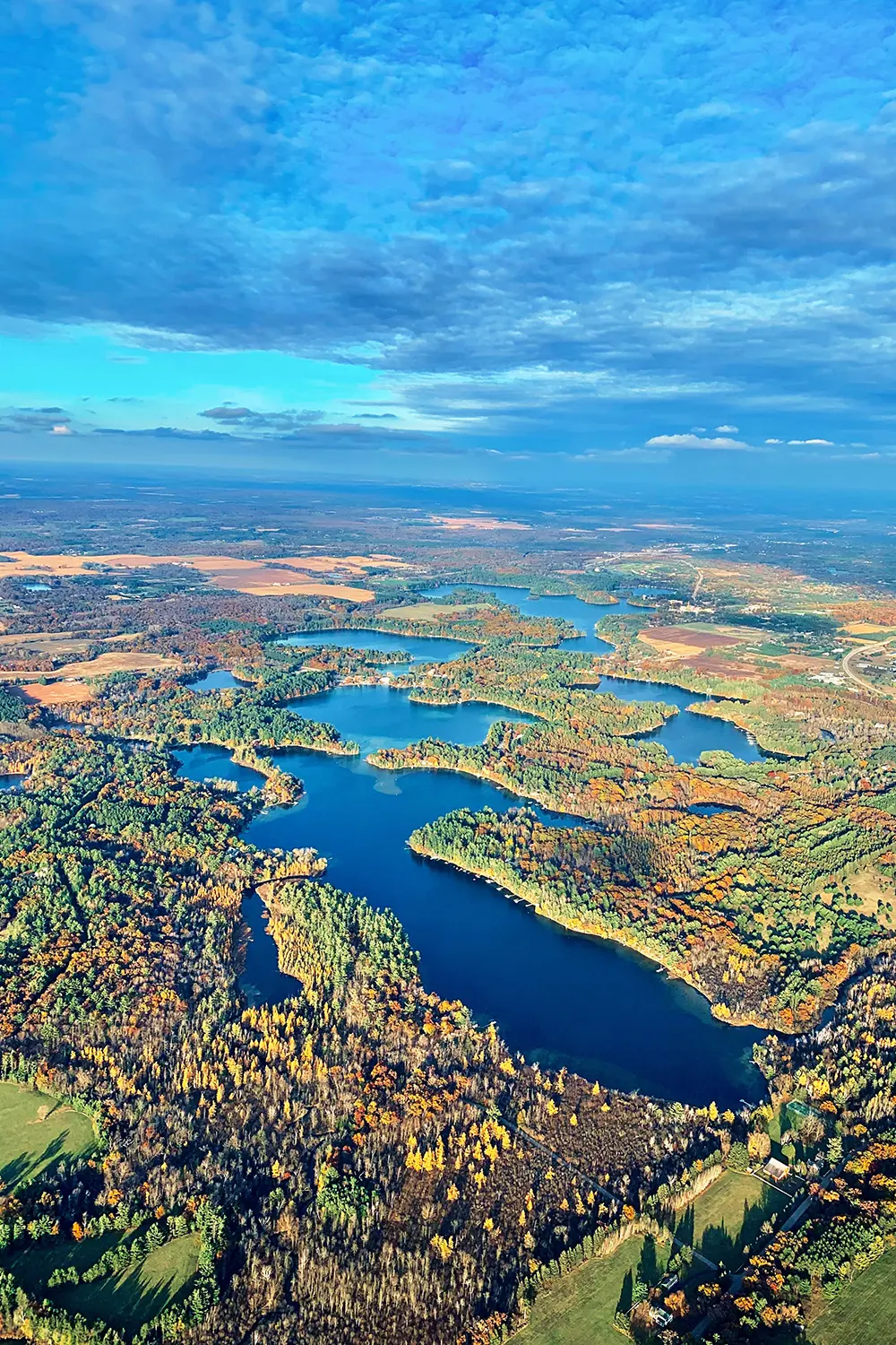 Birds Eye View of Chain O’ Lakes, photo by Noah Lencki