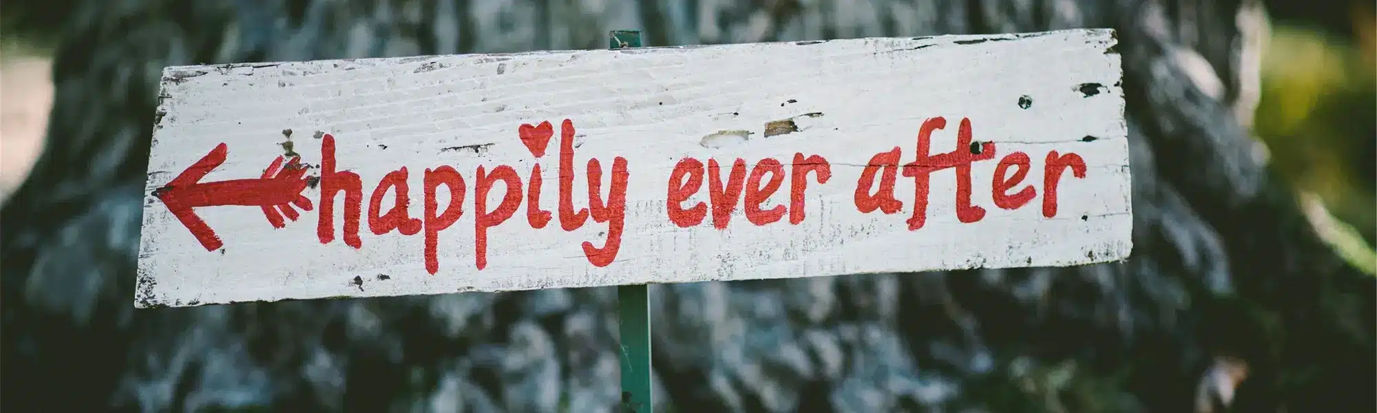 Happily Ever After Sign After the Wedding