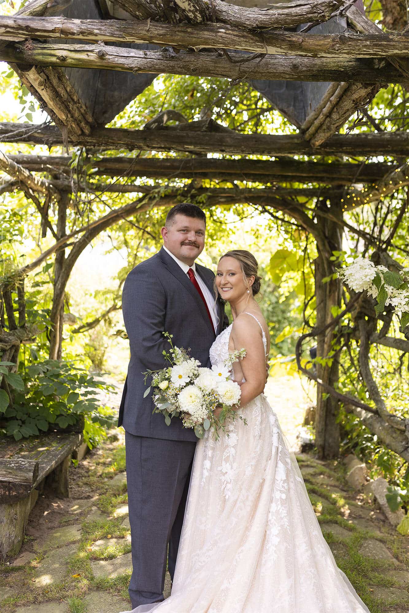 Rustic Summer Wedding in Algoma- Newlyweds