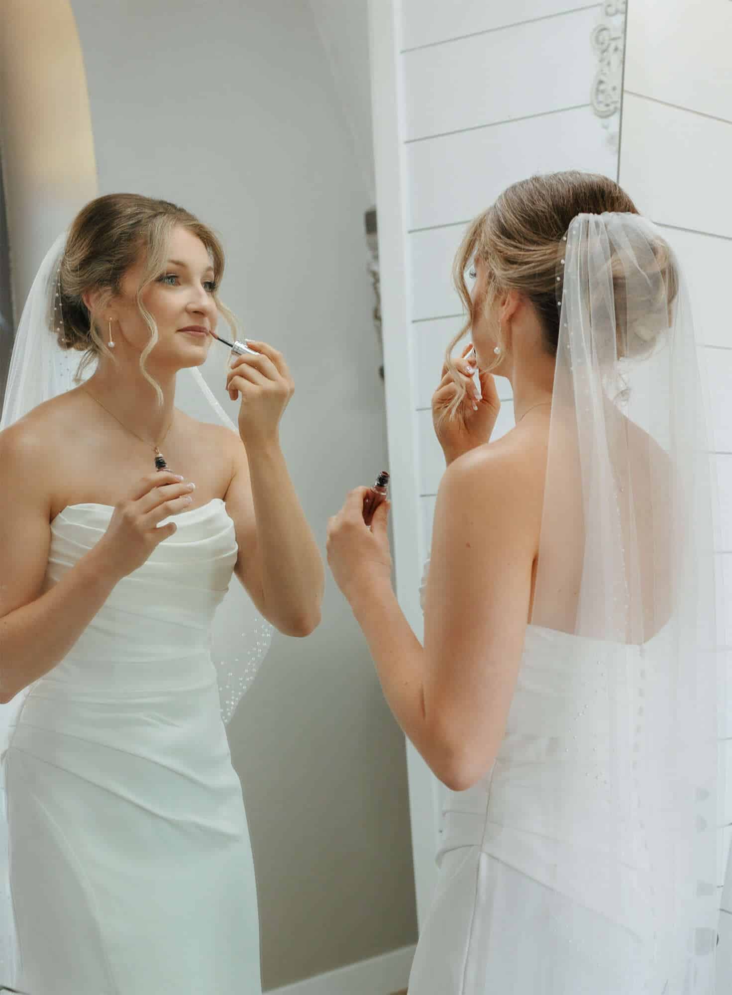 Bride gets ready for her wedding with the help of Nicole Palama