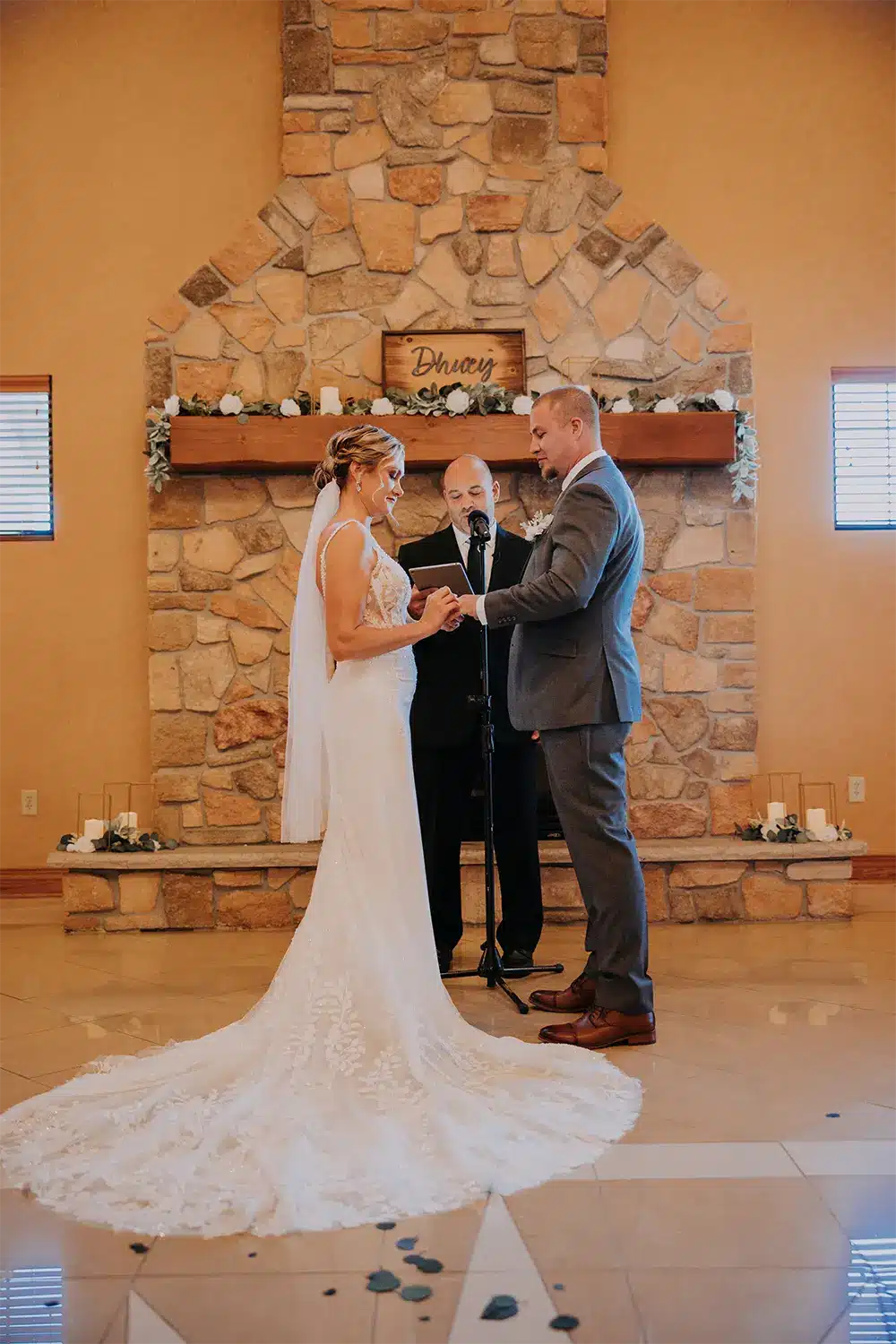 Wedding ceremony at the Tundra Lodge. Wedding ceremony at the Tundra Lodge.