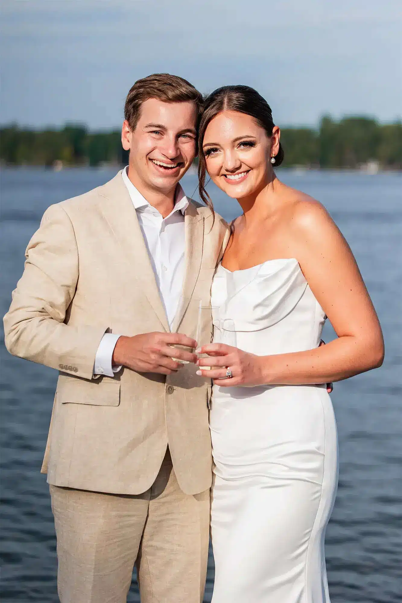 Clintonville-lakeside-wedding-reception-20 Bride's hair and makeup by Ying Vang of Mint Chiffon Salon