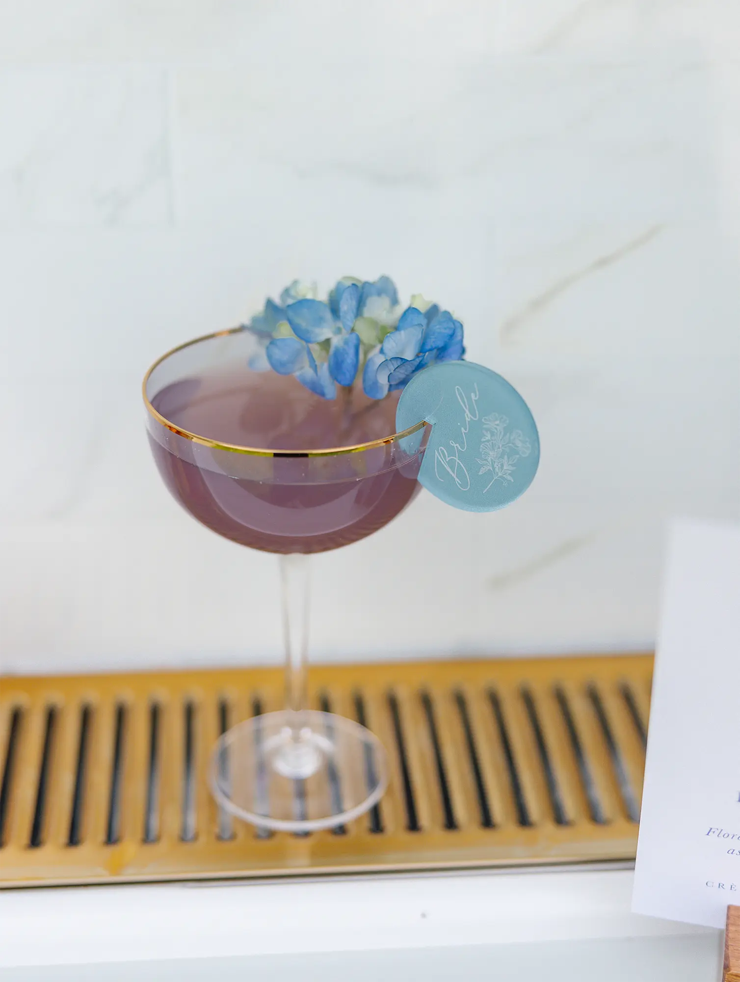 Elegant custom cocktail.
